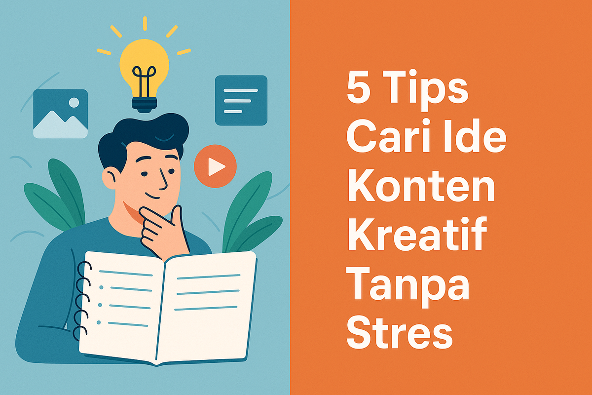 5 Tips Cari Ide Konten Kreatif Tanpa Stres