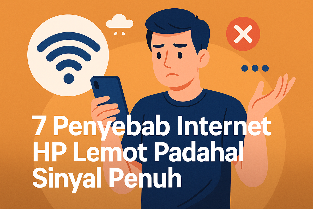 7 Penyebab Internet HP Lemot Padahal Sinyal Penuh